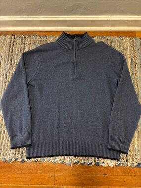 Men's patagonia quarter-Zip Mock Neck Sweater - Navy